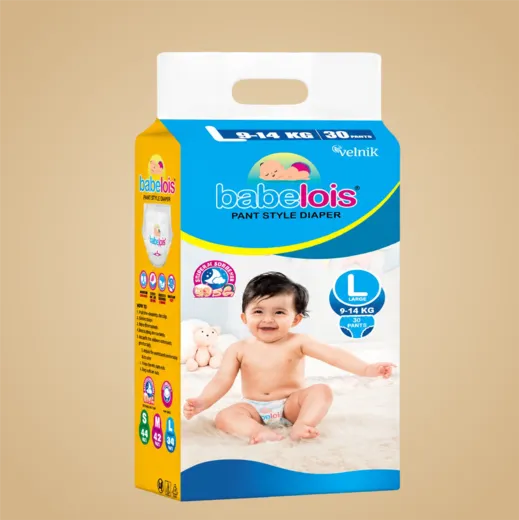Babelois Large Size Baby Diapers for Active Babies | Long Lasting Dryness