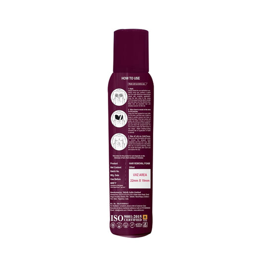 Elois Hair Removal Foam Spray For Men Painless Hair Removal For Arms Underarms & Legs – With Rose Extract Suitable For All Skin Type 200ml (Pack of 1 & 2, Rose)