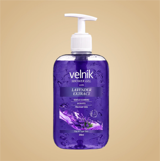 Velnik Shower Gel with Lavender Extract | 250ml | Pack Of 3