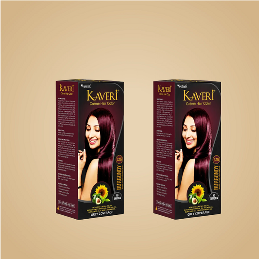 Kaveri Creme Hair Color for Grey Hair Coverage – Pack of 2, 3, 4, 5 & 6