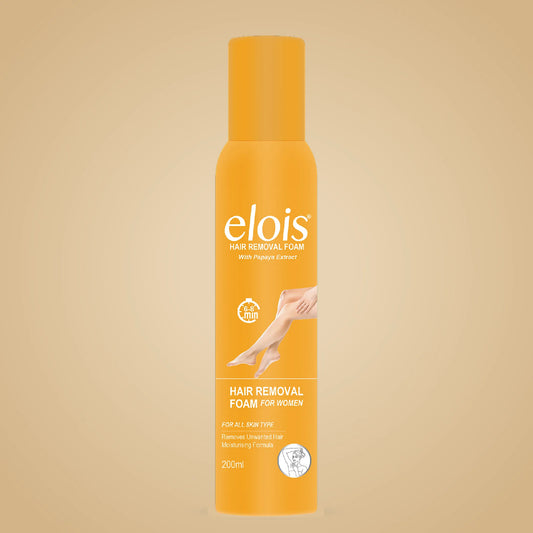 Elois Hair Removal Foam Spray for Women with Papaya Extract 200ml (Pack of 1 & 2)