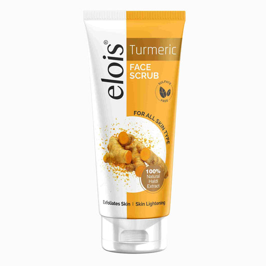 Elois Turmeric Face Scrub – Natural Exfoliating Face Wash for Glowing & Radiant Skin (Buy 1 Get 1 Free)