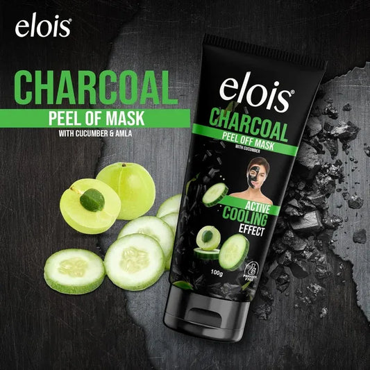 Elois Activated Charcoal Peel Off Mask for Blackhead Removal & Deep Cleansing | 100g