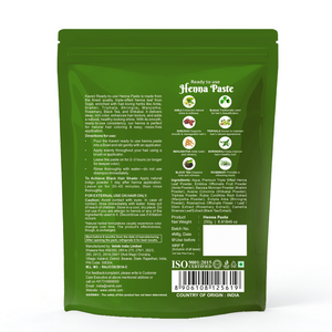KAVERI Ready to Use Henna Paste for Hair | Natural Hair Color with Henna, Amla & Shikakai | Rich Brown Shade | No Chemicals | Helps Nourish & Strengthen Hair | 250g