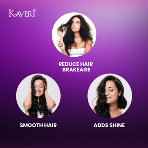 Kaveri Heat Protect Spray for Hair | Heat Protection up to 220°C | Reduces Frizz up to 48 Hours | Adds Shine & Smoothness | Paraben, Sulphate, Alcohol Free | 100 ml