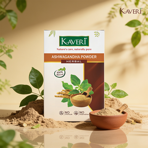 Kaveri Ashwagandha Powder for Hair & Skin Care | Natural Organic Herbal Ashwagandha Powder | DIY Face Pack & Hair Mask | Chemicals & Preservatives Free 200gm
