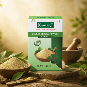 Kaveri Belgiri Leaves Powder | Natural Bael Leaf Powder for Skin & Hair Care | Herbal Face Pack | Scalp Care & Hair Mask| Chemicals & Preservatives Free 200g