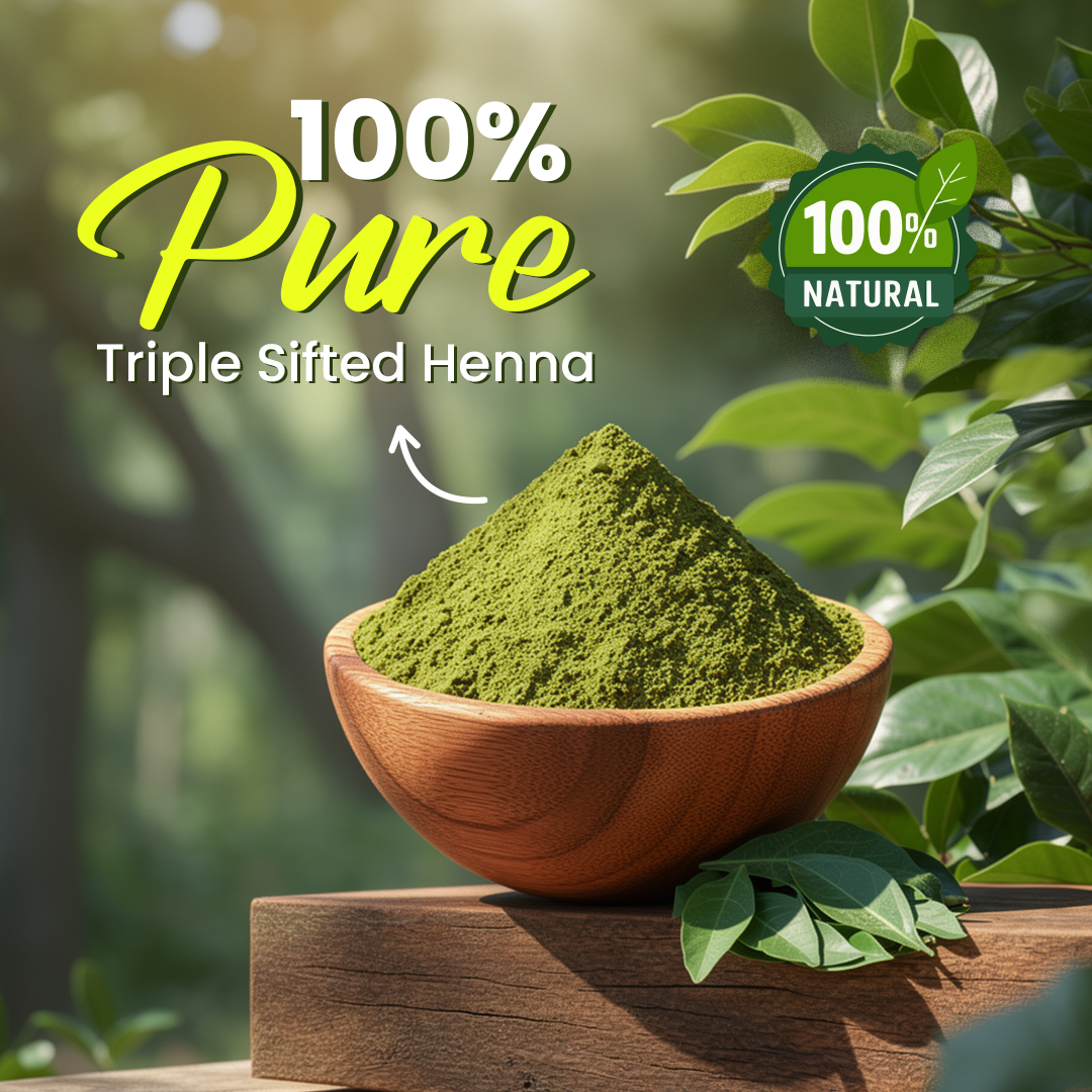 Kaveri Triple Shifted Mehendi Powder 100% Natural Henna Powder for Hairs, Hands & Feet (250 & 500 gm)
