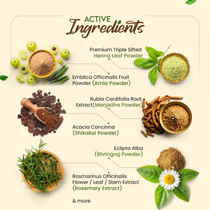 KAVERI Ready to Use Henna Paste for Hair | Natural Hair Color with Henna, Amla & Shikakai | Rich Brown Shade | No Chemicals | Helps Nourish & Strengthen Hair | 250g