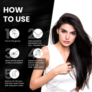 Kaveri Fruit Vinegar Gel Hair Color Natural Black Hair Dye for Men & Women | No Ammonia & No Harsh PPD Long-Lasting Colour Gentle on Scalp For 100% Grey Coverage 450ml x 2