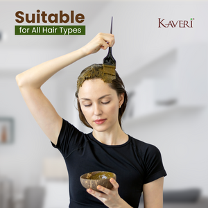 KAVERI Ready to Use Henna Paste for Hair | Natural Hair Color with Henna, Amla & Shikakai | Rich Brown Shade | No Chemicals | Helps Nourish & Strengthen Hair | 250g