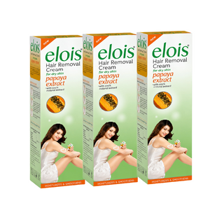 Elois Depilatory Cream for Women & Girls with Rose, Aloe Vera & Papaya for Bikini Area, Private Parts, Underarms, Arms & Legs – 100g (Pack of 1 & Pack of 3)