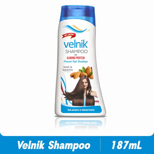 Velnik Anti Dandruff Shampoo for Hair fall control damaged undernourished & hair strengthening with Natural Herb & Almond Protein For All Types of Hair (187 ml)