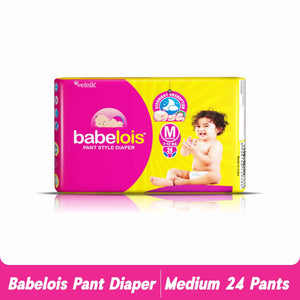 Babelois Pant Style Diapers for Babies| New Baby Diapers with Cottony Soft Advance Gel Technology | Overnight Absorption (S, L, M, 24, count)