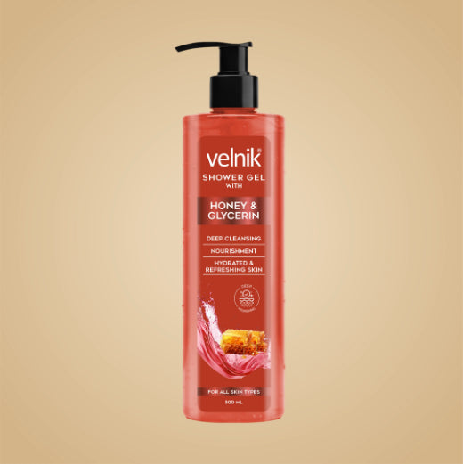 Velnik Shower Gel with Honey & Glycerin Extract | 500ml