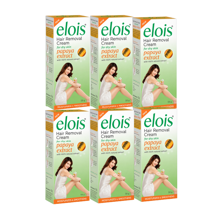 Elois Papaya Hair Removal Cream 50g | Pack of 2, 3, 4 & 6