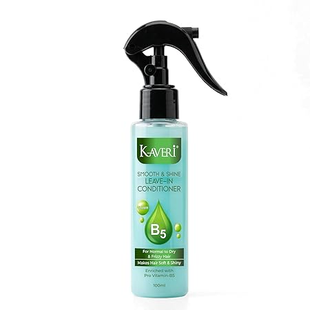 Kaveri Leave In Conditioner | Mango Butter & Ginseng Root Extract | Softer Smoother Hair & Frizz Control | For Dry, Curl, Wavy & Frizzy 100 Ml