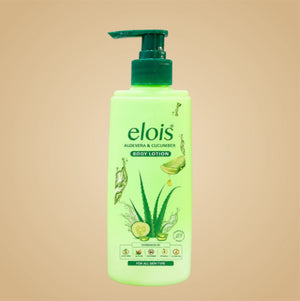 Elois Aloevera and Cucumber Intense Hydrating Body Lotion, Soft and Glowing Skin for Men and Women with 100% Natural Extracts 300ml