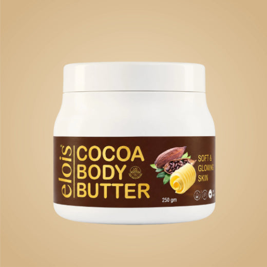 Elois Cocoa Body Butter with Cocoa Butter, Shea Butter & Vitamin E for Men & Women | 250G