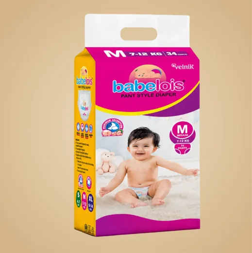 Babelois Medium Size Baby Diapers for Growing Babies | Secure Fit & Comfort