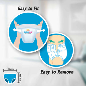 Babelois Pant Style Diaper For Babies | New Born Baby Diapers with Cottony Soft Advance Gel Technology | Overnight Absorption (S,M,L, 48, count)