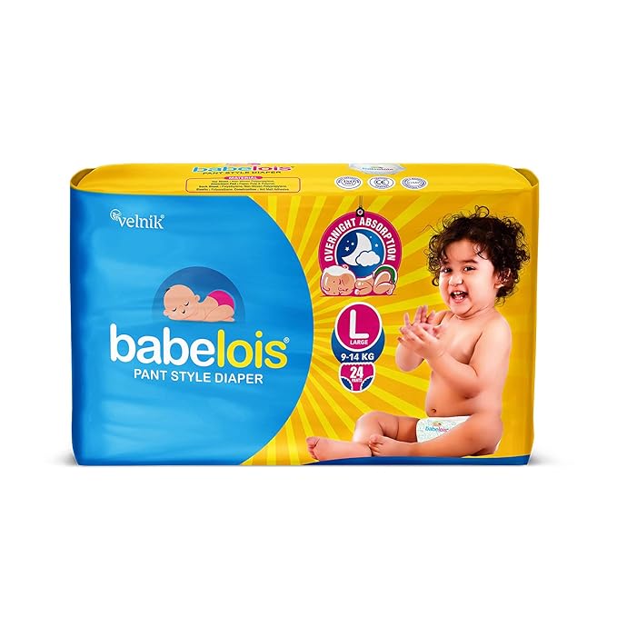 Velnik Large Size Baby Diapers for Active Babies | Long Lasting Dryness
