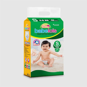 Small Size Baby Diapers Pant Style | Cottony Soft & Breathable | 12 Hours Absorption | Rash-Free