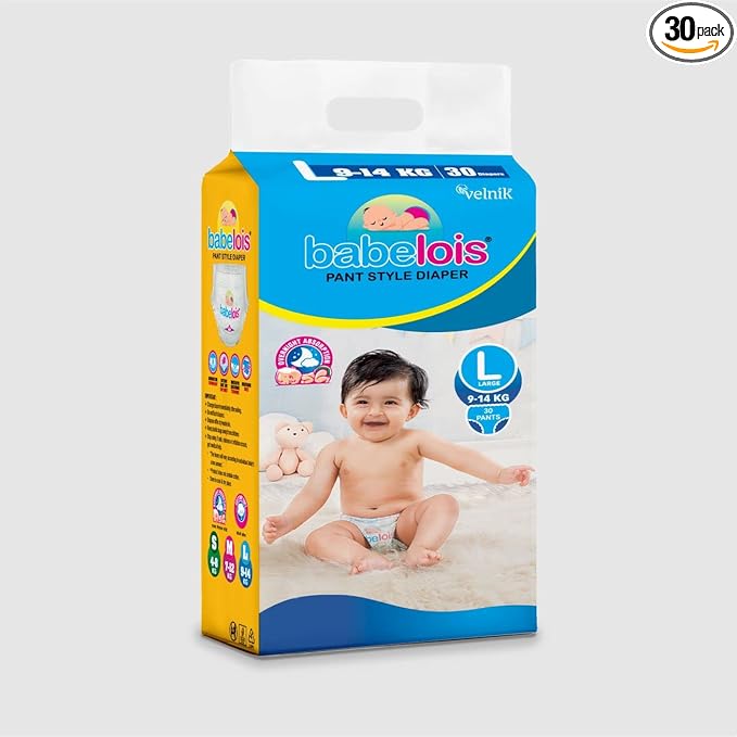 Velnik Large Size Baby Diapers for Active Babies | Long Lasting Dryness
