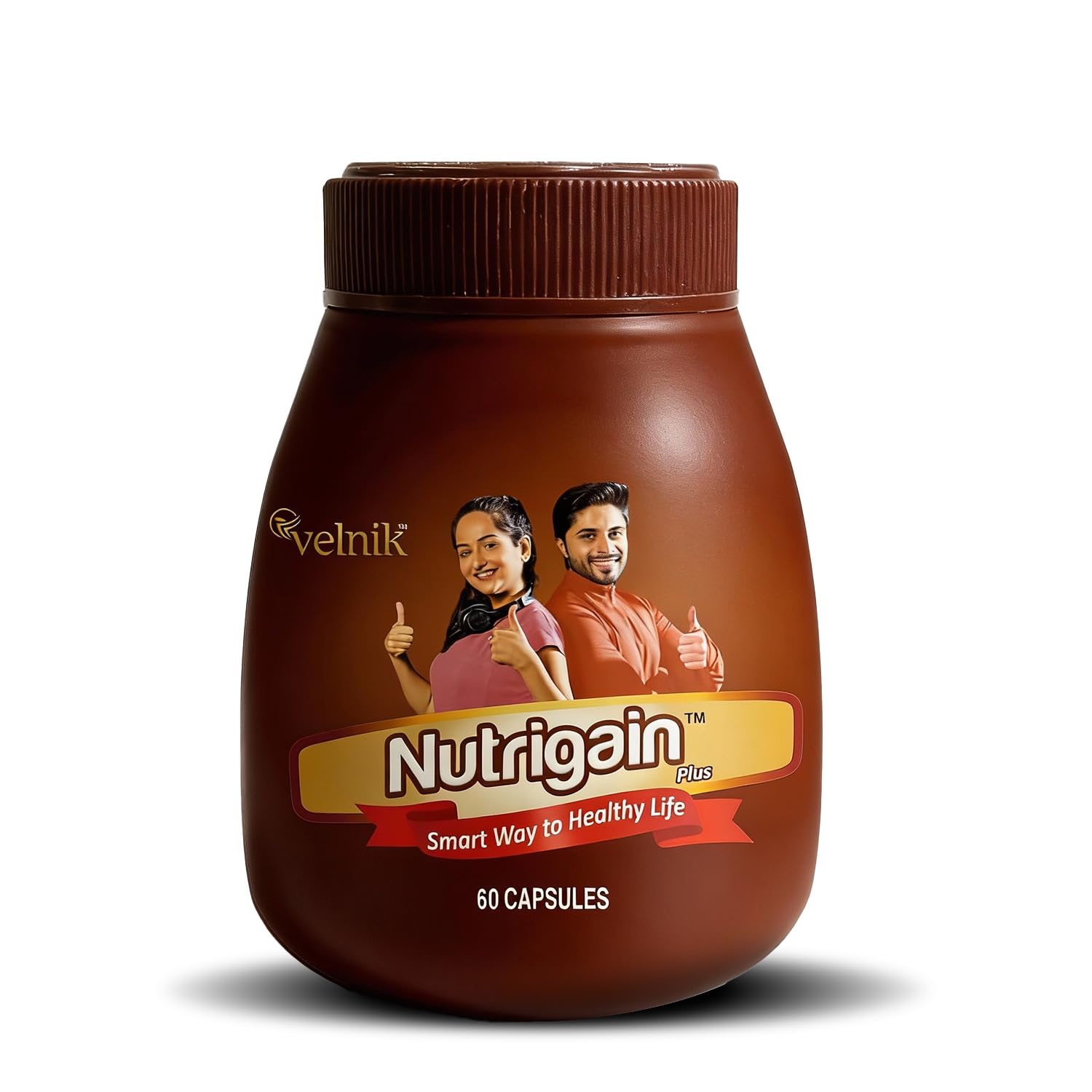 Nutrigain Ayurvedic Weight Gain Capsules for Men & Women | 60 Capsules