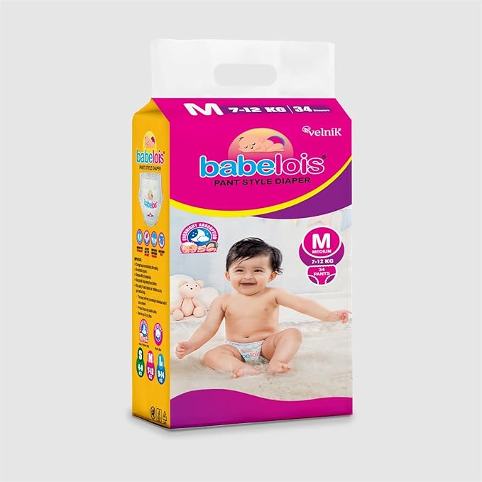 Velnik Medium Size Baby Diapers for Growing Babies | Secure Fit & Comfort