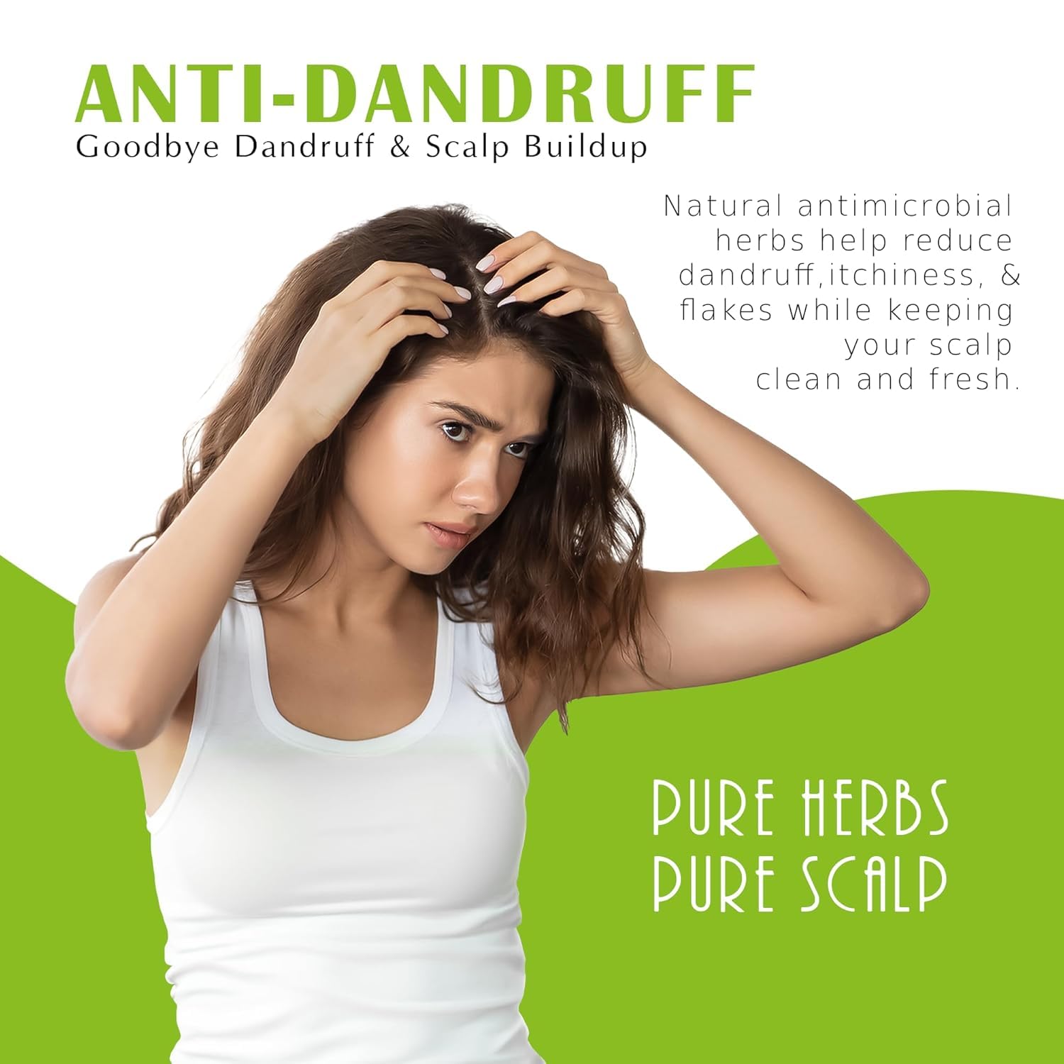 Kaveri Ayurvedic Shampoo 4-in-1 – Anti Dandruff, Hair Fall Control, Prevents Early Greying & Promotes Hair Growth – With Amla, Shikakai, Bhringraj, Reetha & Neem – 200 ml