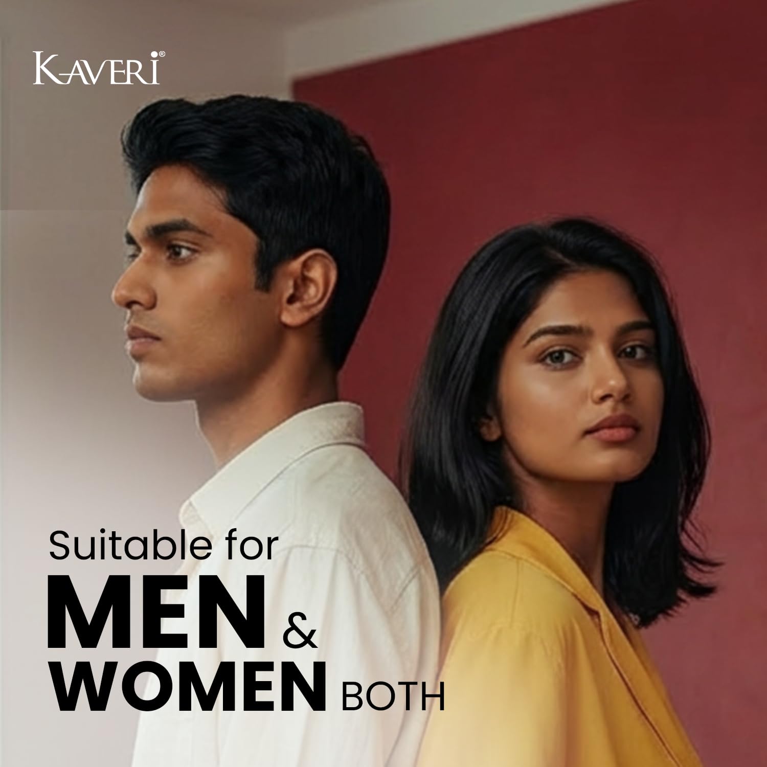Kaveri Creme Hair Color Rich Long Lasting Semi Permanent Hair Dye Ammonia Free Enriched With Argan Avocado Sunflower Oils for 100% Gray Coverage & Root Touch Up for Men & Women - 60gm + 60ml