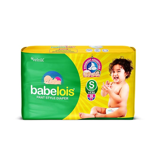 Small Size Baby Diapers Pant Style | Cottony Soft & Breathable | 12 Hours Absorption | Rash-Free