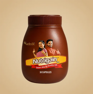 Nutrigain Ayurvedic Weight Gain Capsules for Men & Women | 30 Capsules