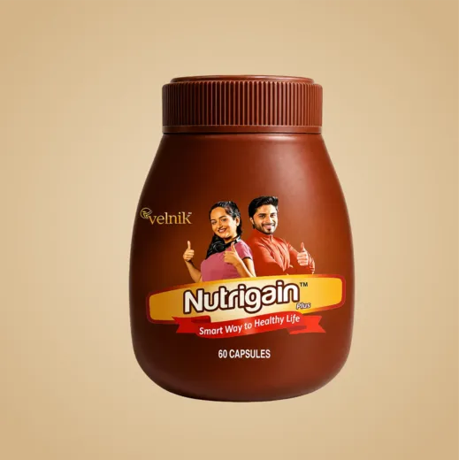 Nutrigain Ayurvedic Weight Gain Capsules for Men & Women | 60 Capsules