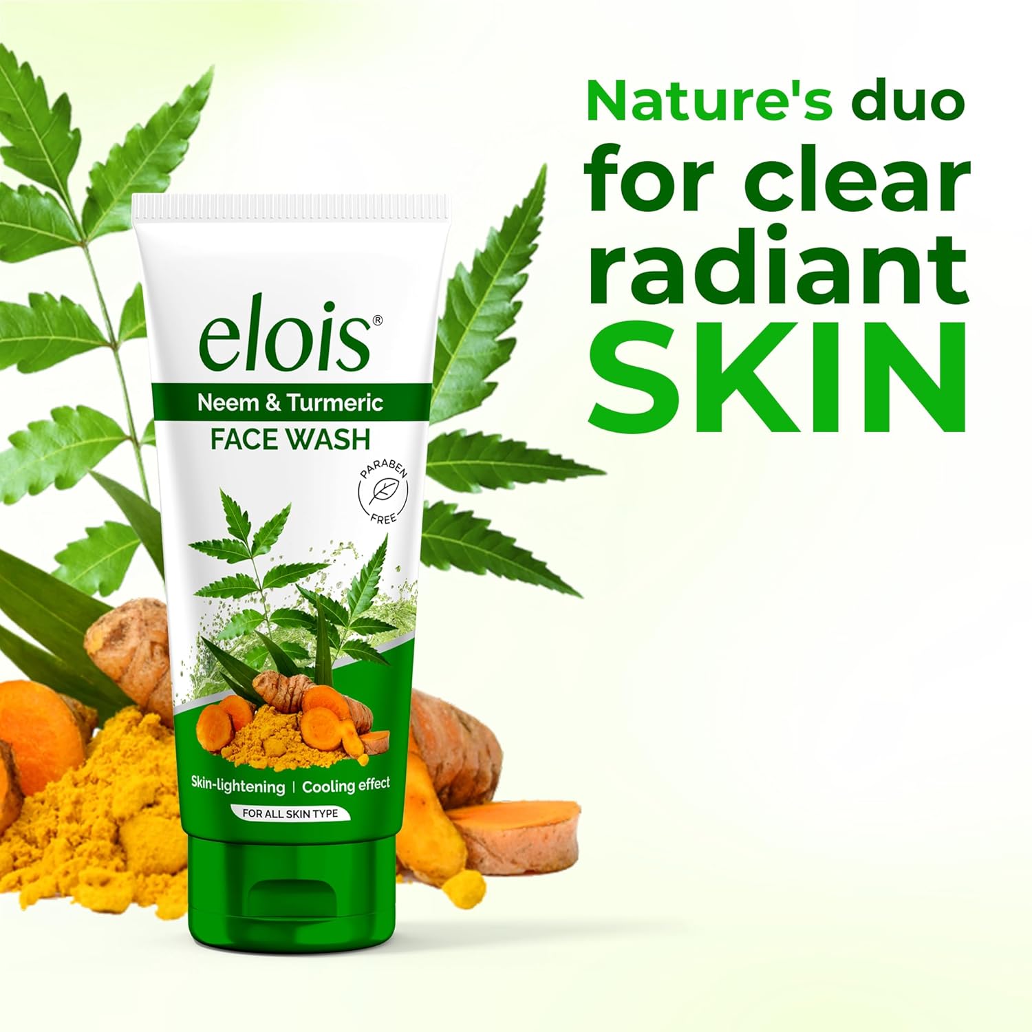 Elois Neem Purifying Face Wash Deep nourishment and Hydration for Radiant Skin Naturally, Remove Excess Oil, For Men & Women 100gm