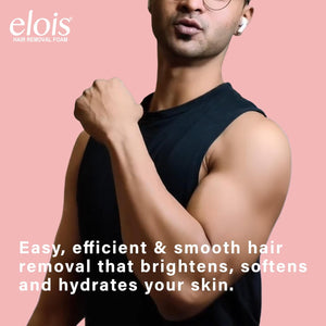 Elois Hair Removal Foam Spray For Men Painless Hair Removal For Arms Underarms & Legs – With Rose Extract Suitable For All Skin Type 200ml (Pack of 1 & 2, Rose)