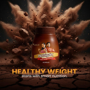 Nutrigain Ayurvedic Weight Gain Capsules for Men & Women | 60 Capsules