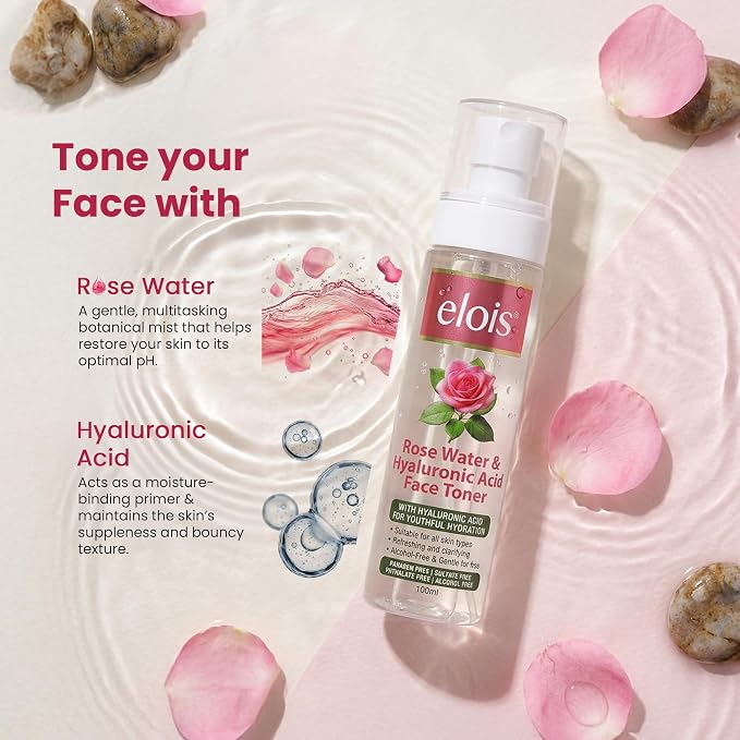 Elois Rose Water Toner for Face | Hydrating Formula | 100 ml | 100 g