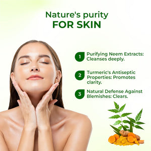 Elois Neem and Turmeric Facewash l Sun-Lightening l Cooling Effect l Acne and Blemishes Solution l Paraben Free l For All Skin Types l 100g