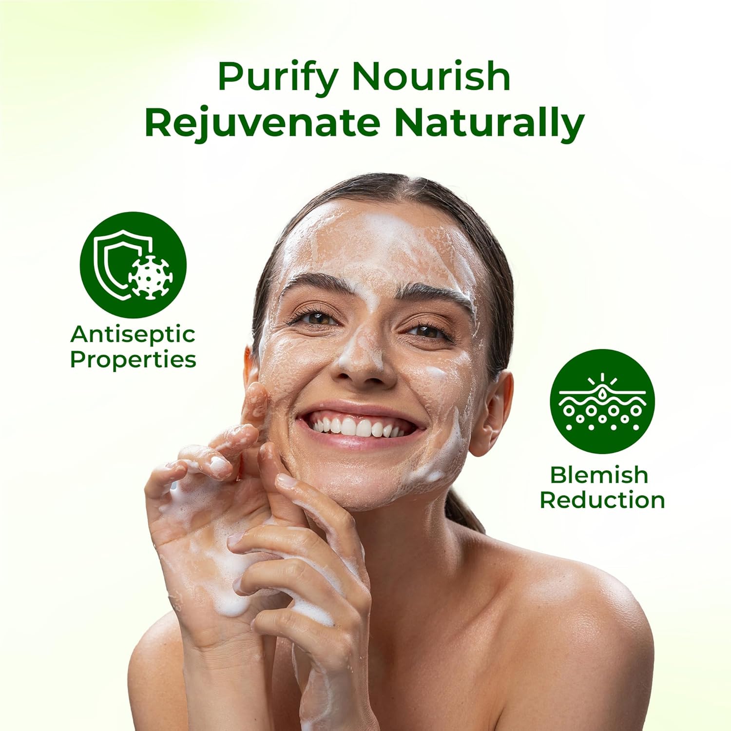 Elois Neem and Turmeric Facewash l Sun-Lightening l Cooling Effect l Acne and Blemishes Solution l Paraben Free l For All Skin Types l 100g
