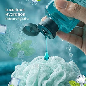 Elois Cooling Body Wash with Refreshing Mint & Glycerin for Gentle Cleansing & Fresh Soft Skin for Women & Men | 300ml