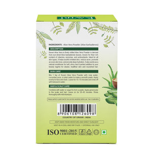 Kaveri Aloe Vera Natural Organic Powder for Hair & Skin | Chemical & Preservatives Free | For Face Pack Hair Mask & Scalp Nourishment | 200gm