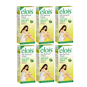 Elois Aloe Vera Hair Removal Cream for Women – 25g (Pack of 2, 3, 4 & 6)