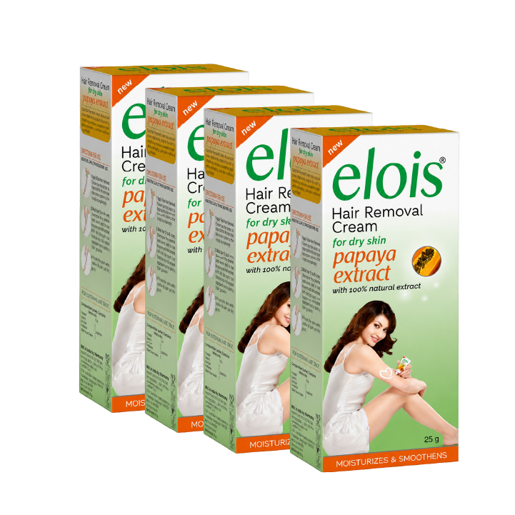 Elois Papaya Hair Removal Cream with Gentle Formula 25g – Pack of 2, 3, 4 & 6