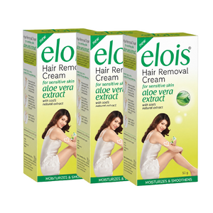 Elois Hair Removal Cream Aloe Vera Formula – 50g | Pack of 2, 3, 4 & 6