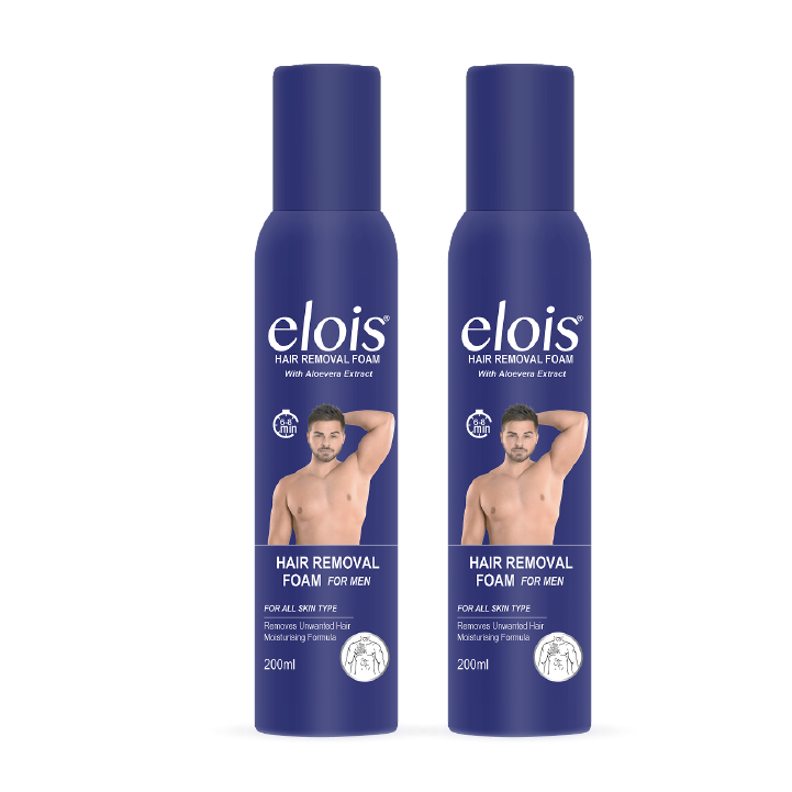 Elois Hair Removal Spray for Men 200ml | Aloe Vera Extract (Pack of 1 & 2)