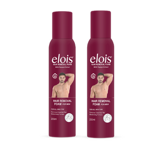 Elois Male Body Hair Remover Spray with Papaya Extract 200ml (Pack of 1 & 2)