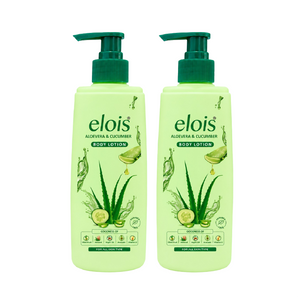Elois Aloe Vera & Cucumber Body Lotion for Deep Hydration & Healthy Skin, 300ml | Pack of 1 & Pack of 2