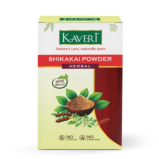 Kaveri Shikakai Powder for Hair Care | Natural Herbal Hair Cleanser | Ayurvedic Hair Mask & Scalp Care Powder | Chemicals & Preservatives Free 200gm